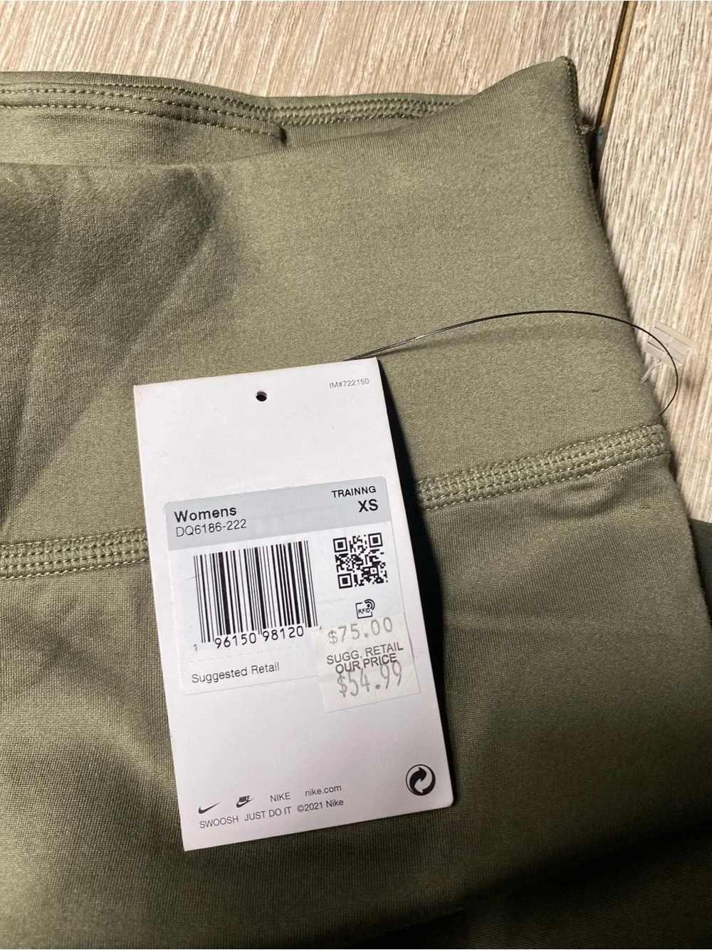 Nike Women's Therma-FIT One Mid-Rise Graphic Training Leggings Activewear Gym
